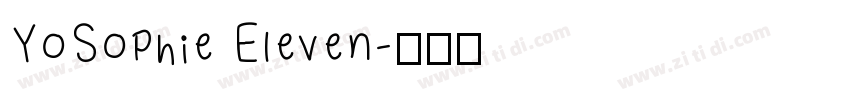 YoSophie Eleven字体转换
